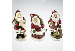 Набор украшений Mister Christmas Санта Клаус (3 штуки)
