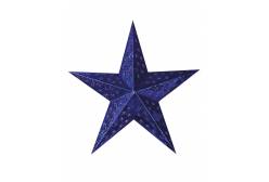 Звезда декоративная рождественская, 60 см (цвет: синий)