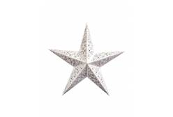 Звезда декоративная рождественская, 60 см (цвет: белый)